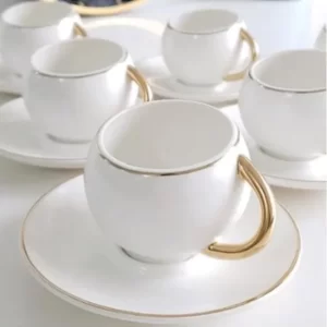 Acar Oval Porselen 6 Lı Fincan Takımı