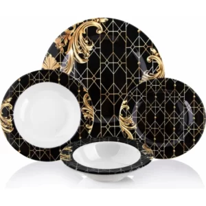 Sembol Valery Gold Ottoman 24 Parça Yemek Takımı VALERY-0024-9