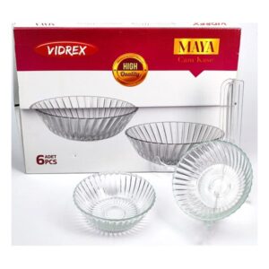 Vidrex Maya 6'lı Cam Kase 11 cm